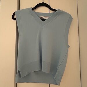 Zara Sky Blue Vest